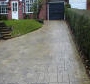 Concrete driveway